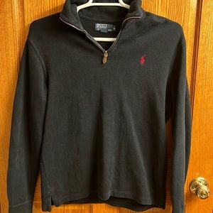POLO Black Half-Zip Sweater